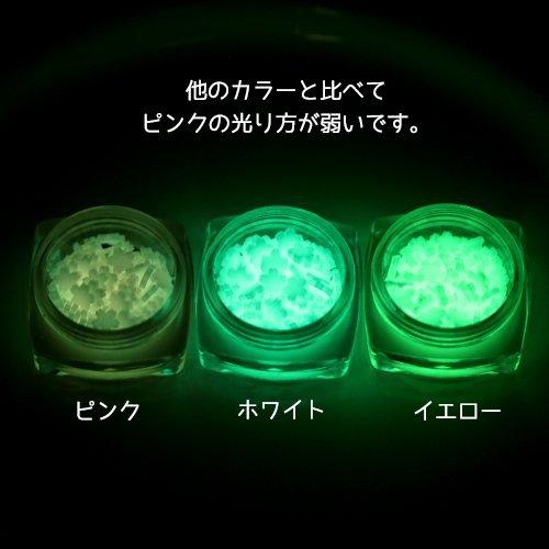 封入 2マジック！紫外線で色が変わる＆暗闇で光る！ 桜の封入 蓄光