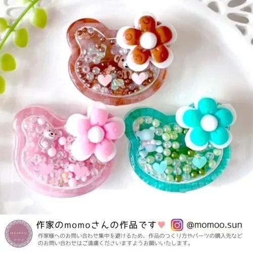 シリコン型・モールド くまのカシャカシャ シリコンモールド