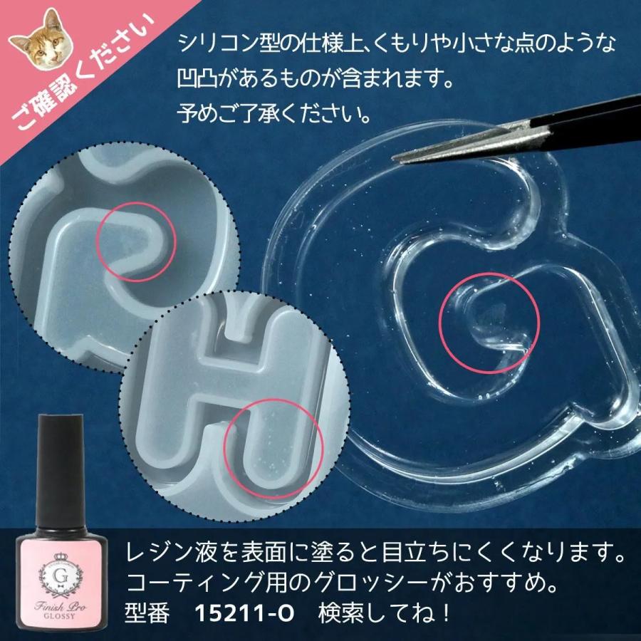 シリコン型・モールド Mサイズ 丸文字アルファベットのカシャカシャ