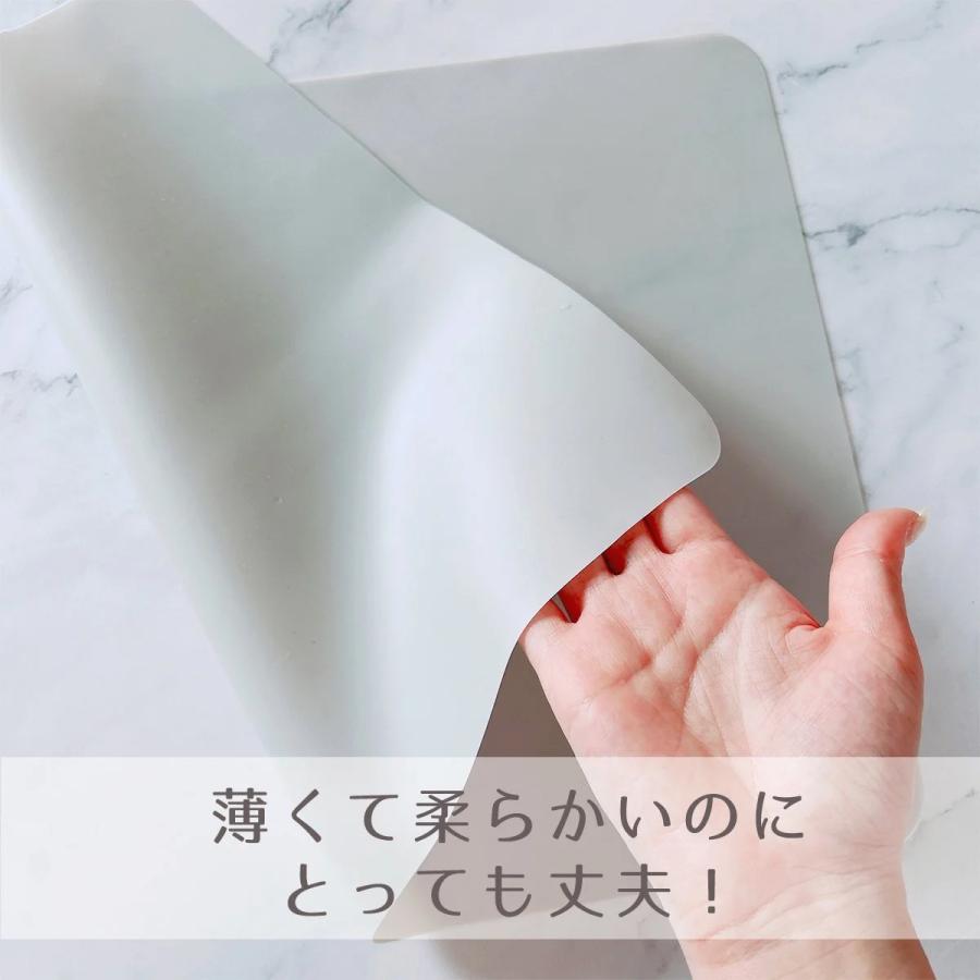 レジン用品 超大判シリコンマット 約40×30cm グレー シリコン製