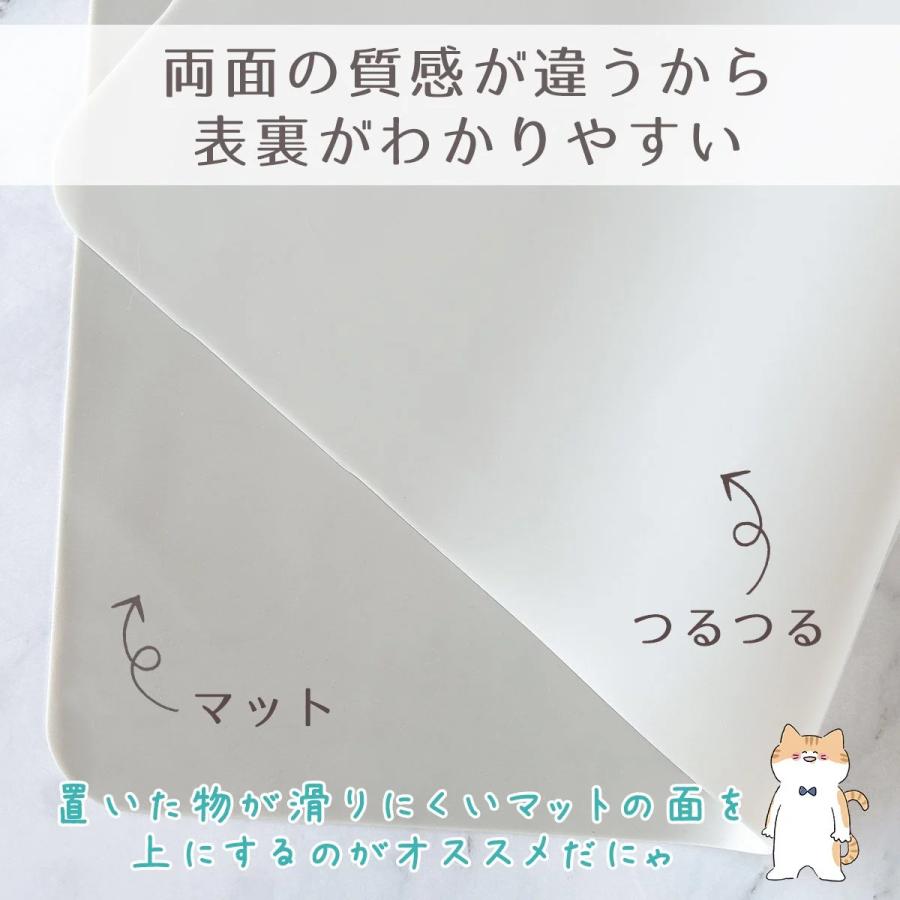 レジン用品 超大判シリコンマット 約40×30cm グレー シリコン製