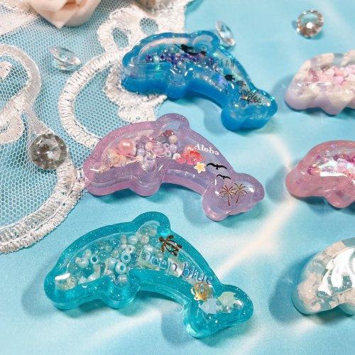 シリコン型・モールド イルカのカシャカシャ シリコン モールド レジン