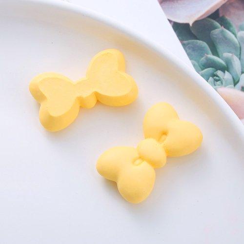 デコパーツ リボン 25個セット 5色 各5個 レジンデコ りぼん 貼り付け