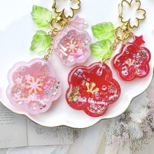 シリコン型・モールド 桜&梅のカシャカシャ レジンセット
