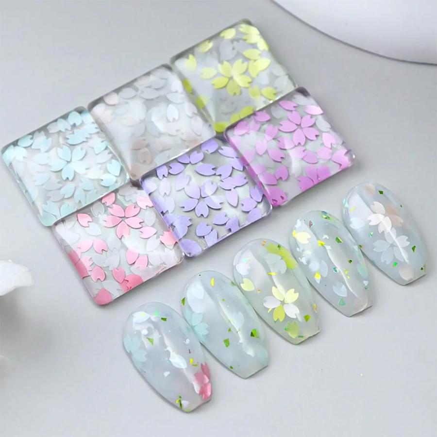 レジン 封入 桜のはなびらホログラム 12色セット レジン封入 和風 和