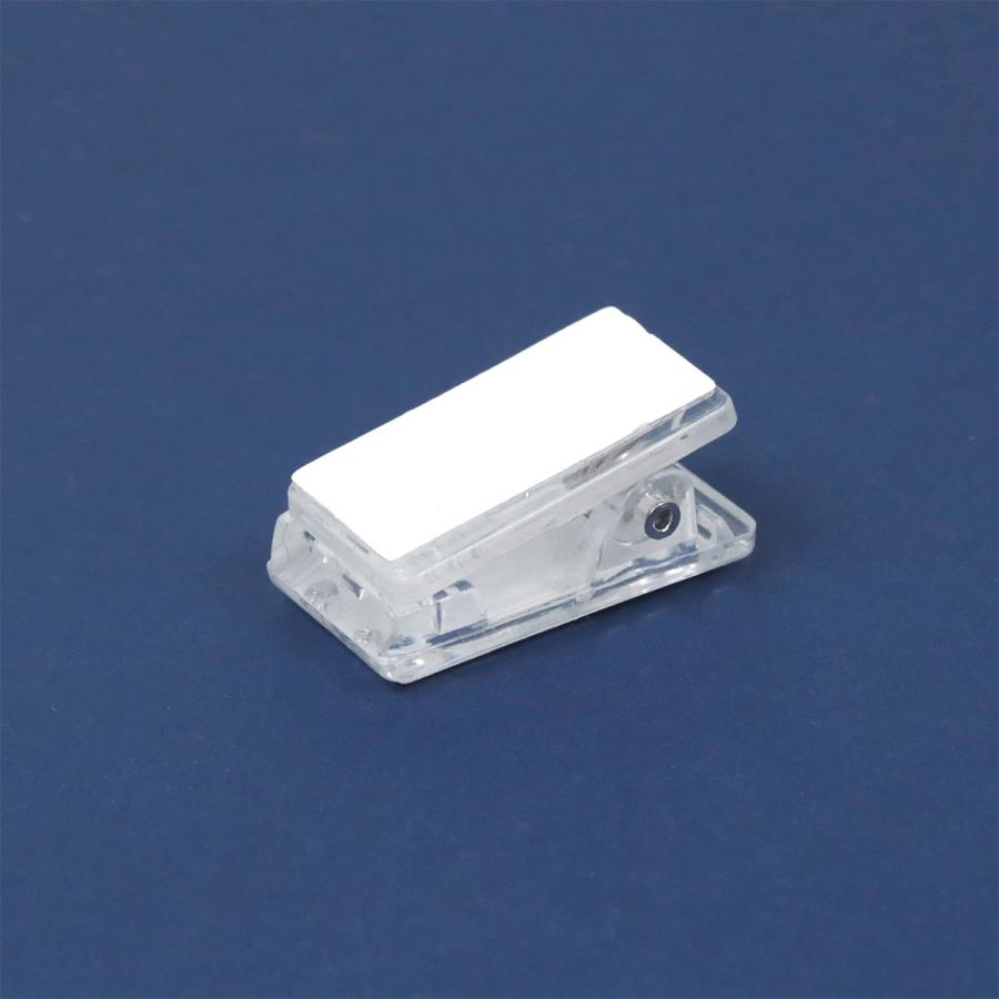 デコ土台 10個 透明クリップ クリア 約25mm×13mm セット 貼り付け