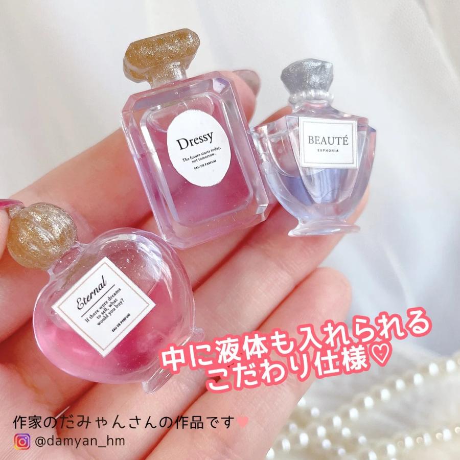 ミニチュア香水瓶 ピンクホワイト ミニチュア香水瓶 ピンクホワイト