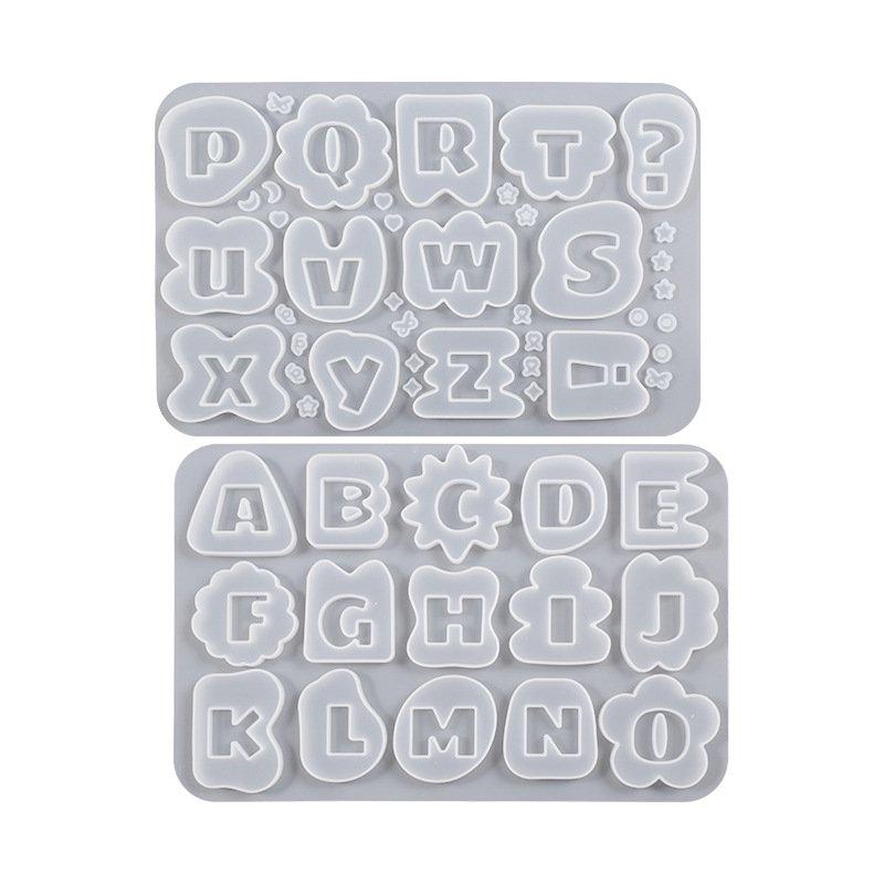 シリコン型・モールド アルファベットシェイカーA-O,P-Z シャカシャカ