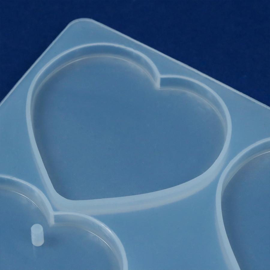 シリコン型・モールド 2種のハートプレート シリコンモールド