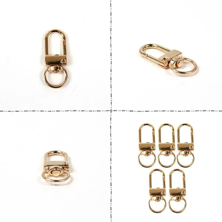 ◎【キーホルダー・キーチェーン】5個 薄型ナスカン 32mm きれいめ