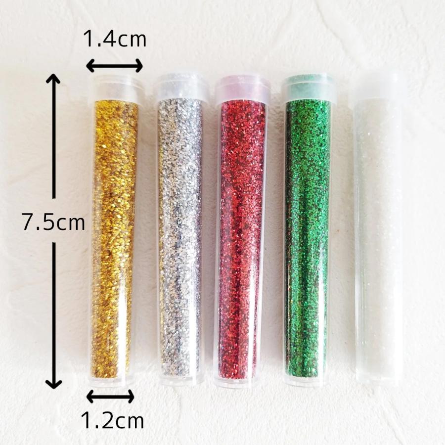 訳ありアウトレット 封入 クリスマス ラメ パウダー 5色 セット レジン