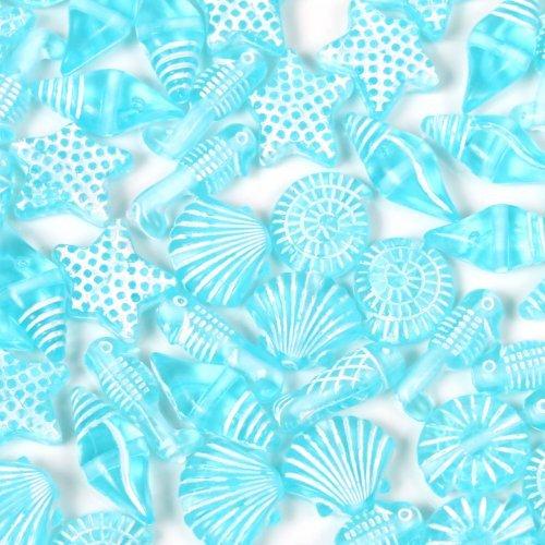 ビーズ たっぷり マリンモチーフアソートセット ライトブルー Sea 貝 ホタテ ほたて 帆立 夏 海 Summer 手芸 チャーム パーツ H 隠れ工房 Greenocean 通販 Yahoo ショッピング