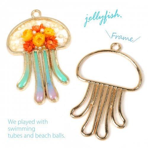 空枠 くらげ きれいめゴールド animal 動物 クラゲ 海月 sea 夏 summer