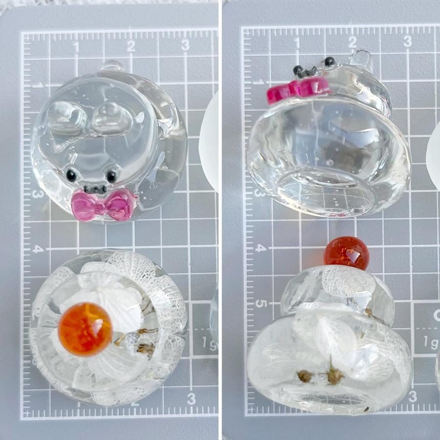 隠れ工房GreenOcean ☆シリコン型・モールド かがみもちMサイズ 三方
