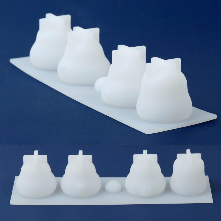 隠れ工房GreenOcean ☆シリコン型・モールド かがみもちMサイズ 三方