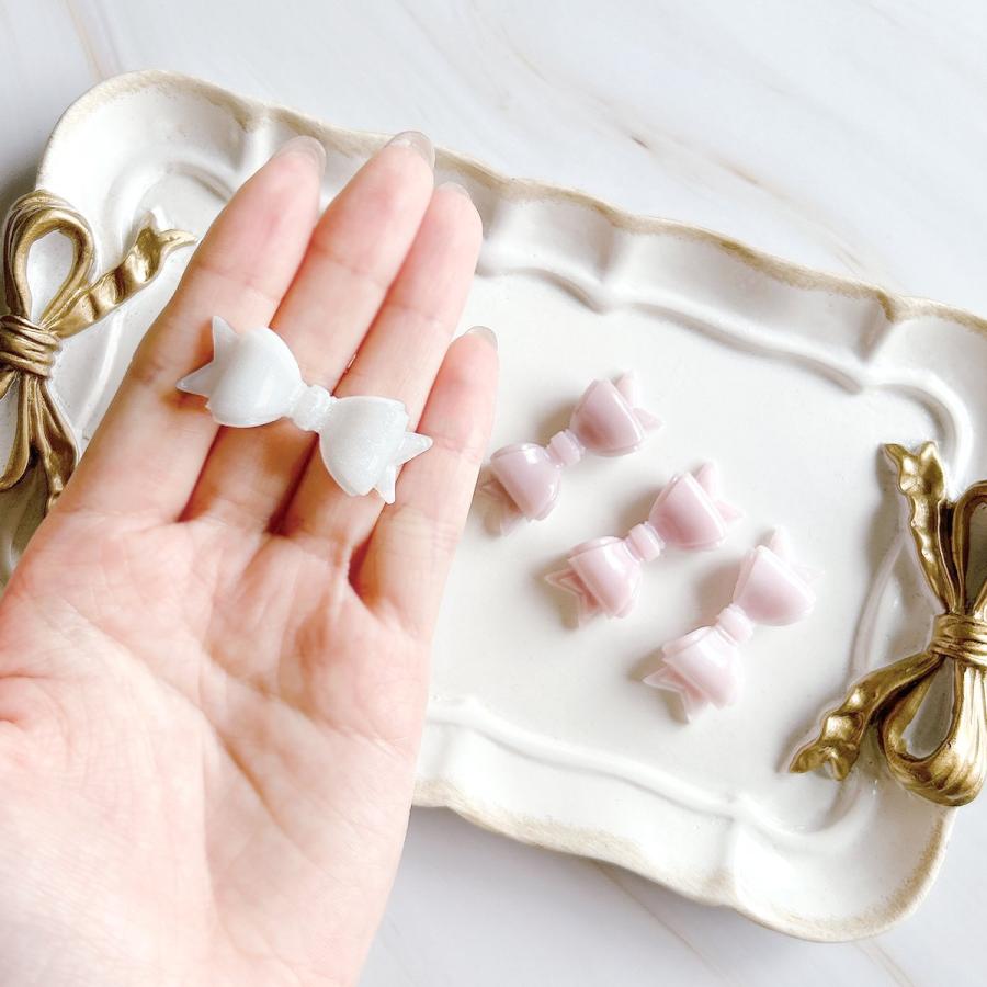 シリコン型・モールド 立体リボン シリコンモールド レジン型 セット