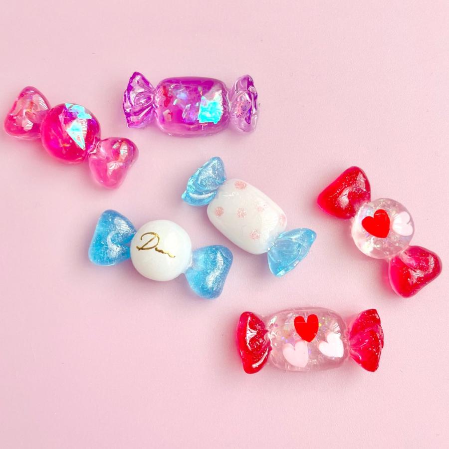 シリコン型・モールド 立体キャンディー リボン マシュマロ シリコン