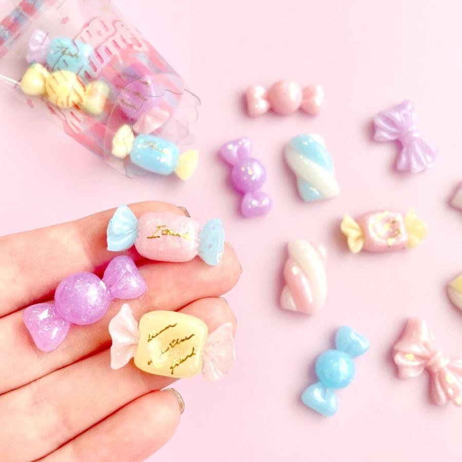 シリコン型・モールド 立体キャンディー リボン マシュマロ シリコン