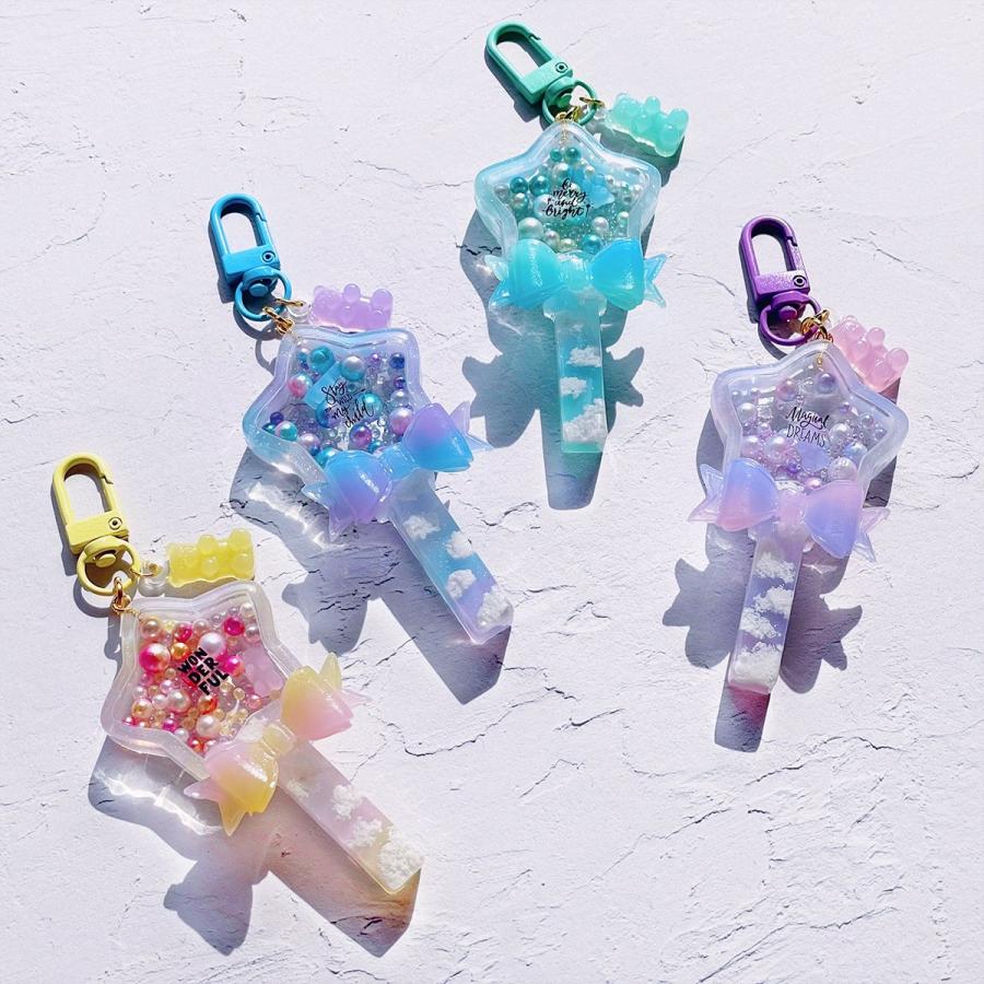 封入 穴なしパール グラデーションカラー ミックス 4種セット レジン  