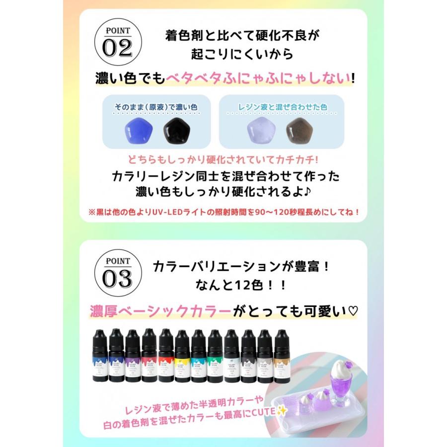 隠れ工房GreenOcean 着色レジン カラリーレジン 10ml ベーシックカラー