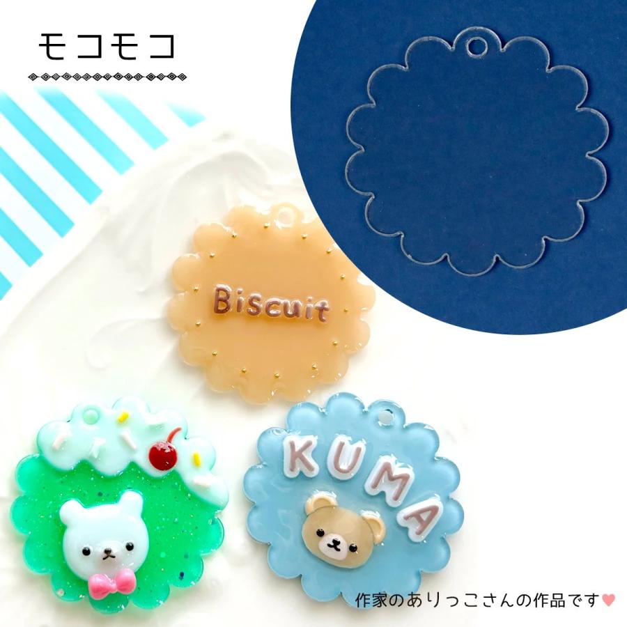 フォトインキーホルダー　円形　推し活　ブルー　ホイップデコ　キーホルダー フォトインキーホルダー 円形 推し活 ブルー ホイップデコ