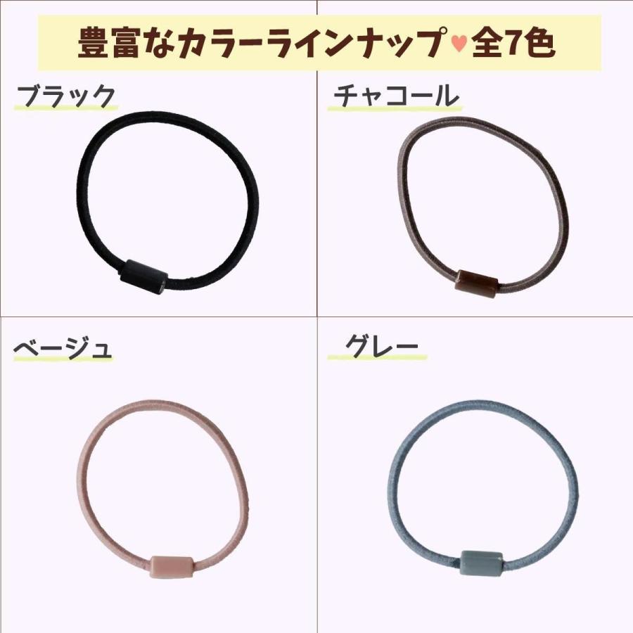 ヘアゴム 土台付きミニリングゴム 10個+2個おまけ 輪 ヘアパーツ