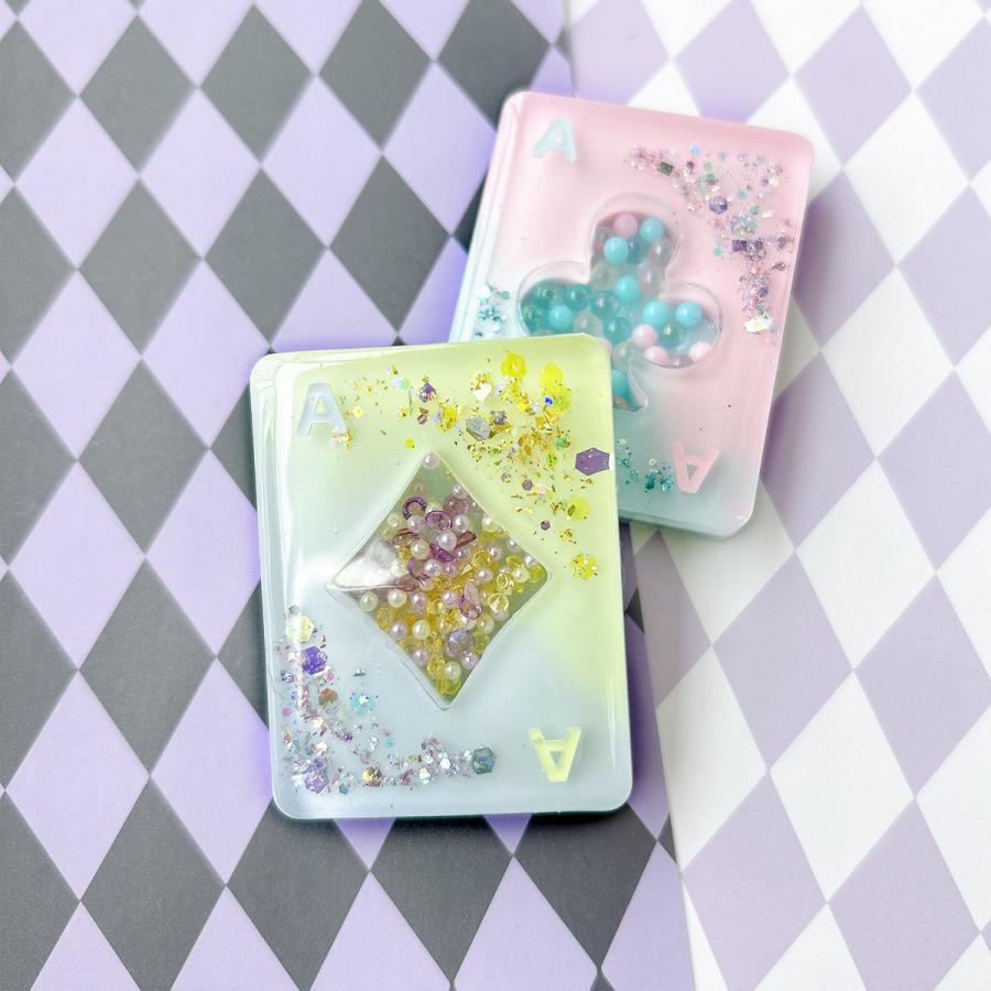 シリコン型・モールド トランプのカシャカシャ シリコンモールド