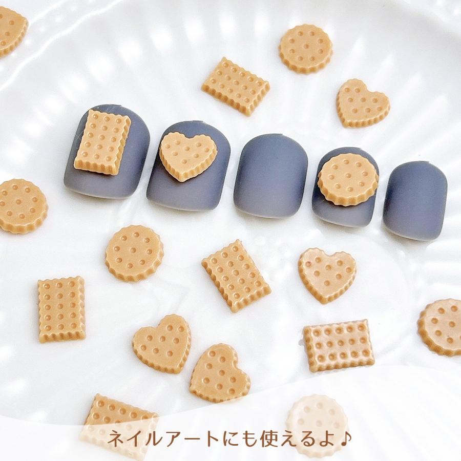 デコパーツ 30個 ミニクッキーパーツ 3種×10枚セット プラパーツ
