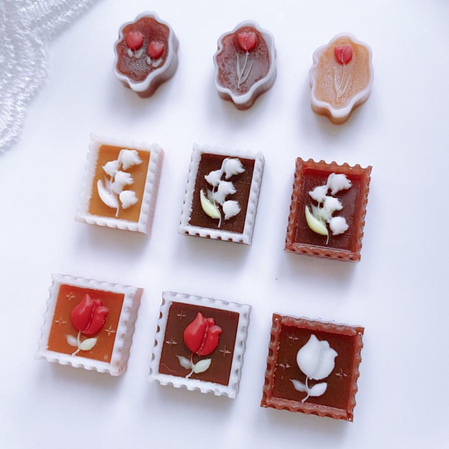 シリコン型・モールド フラワーチョコレート シリコンモールド レジン