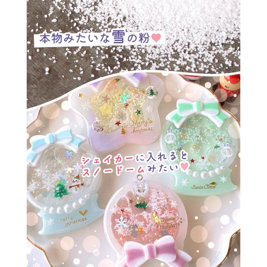 隠れ工房GreenOcean 封入 降り沈む♪雪の素 レジン封入素材 封入パーツ