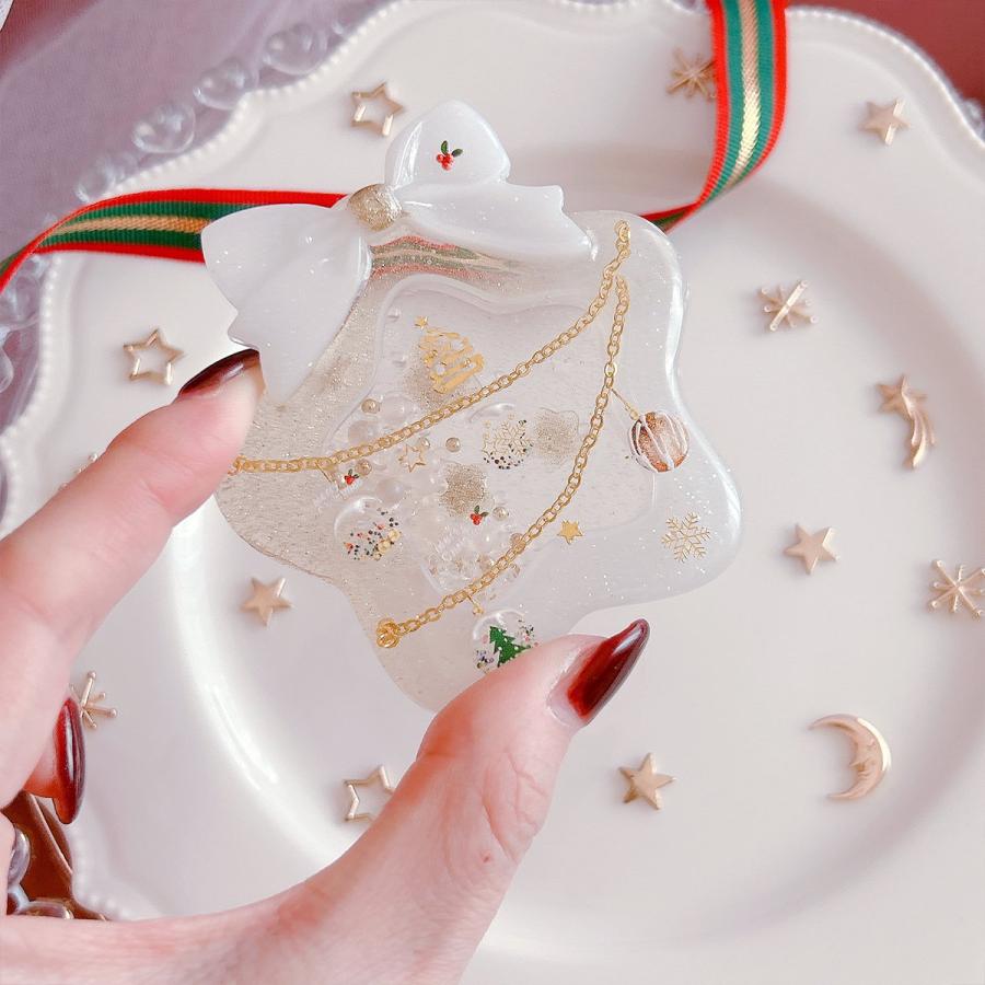 シール レジンシール ぷっくりクリスマスシール 立体 ツリー