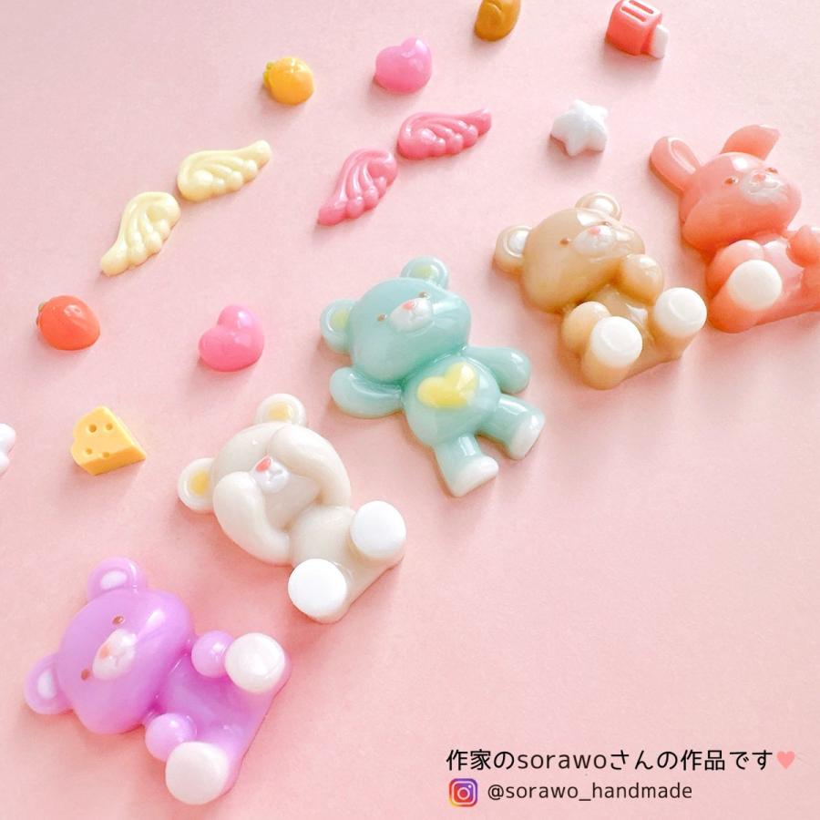 シリコン型・モールド デコって♪ぷっくりアニマル天使 シリコン