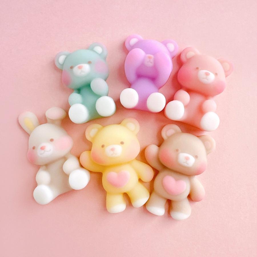 シリコン型・モールド デコって♪ぷっくりアニマル天使 シリコン