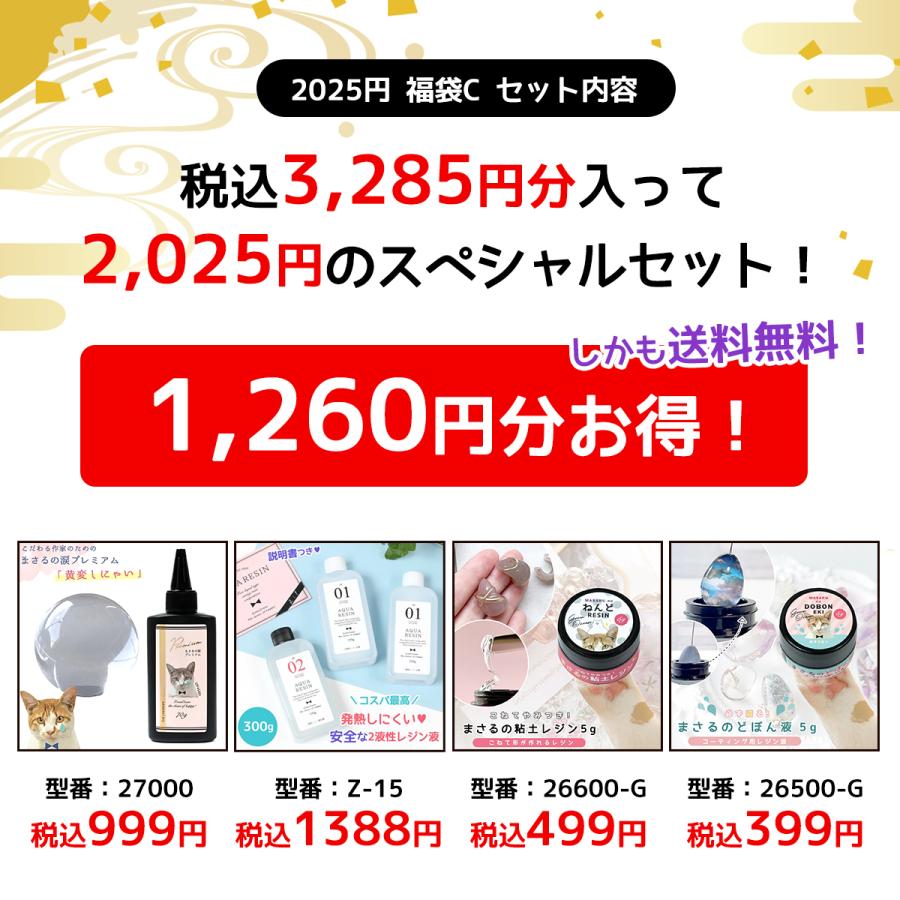 隠れ工房GreenOcean □ゆうパケ送料無料 ニャン角くじ付 レジン液 運