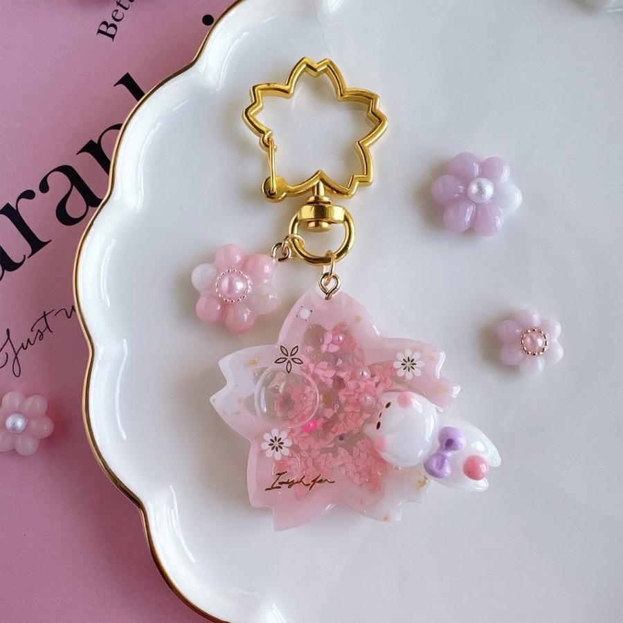 隠れ工房GreenOcean 封入 満開♪桜ふぶきのもと レジン封入素材