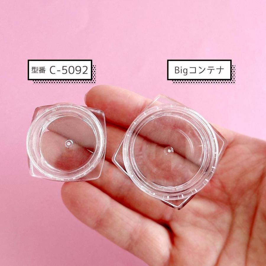 ケース 10個 アクリルコンテナ大 38mm カラのBIGコンテナ セット 収納