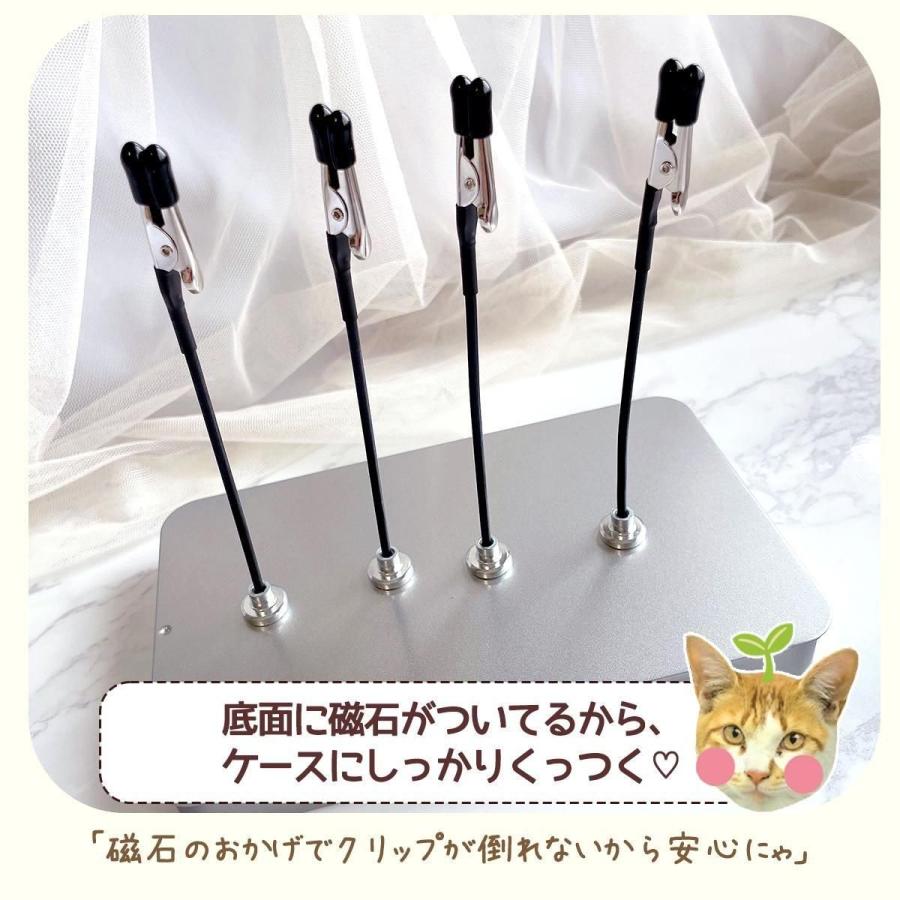 まい様おまとめ。レジン マーカー マグネット 猫 工具 猫の手も借りたい♪まさるの持っ手 ペインティングスタンド