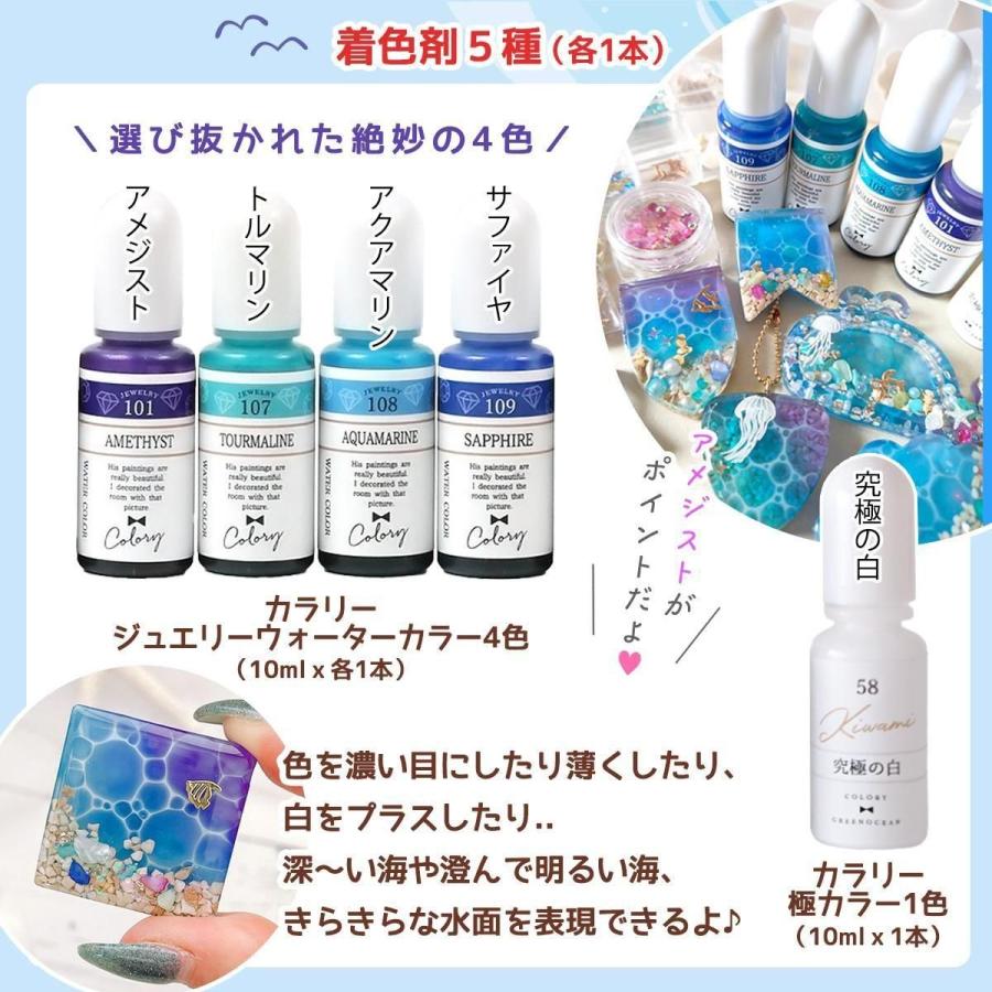 隠れ工房GreenOcean レジンセット るぅくまさん監修 海塗りスタート
