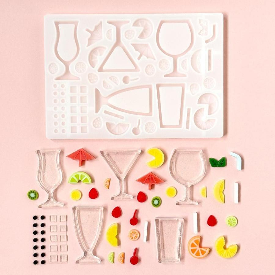 シリコン型・モールド トロピカルドリンクのカシャカシャ シリコン