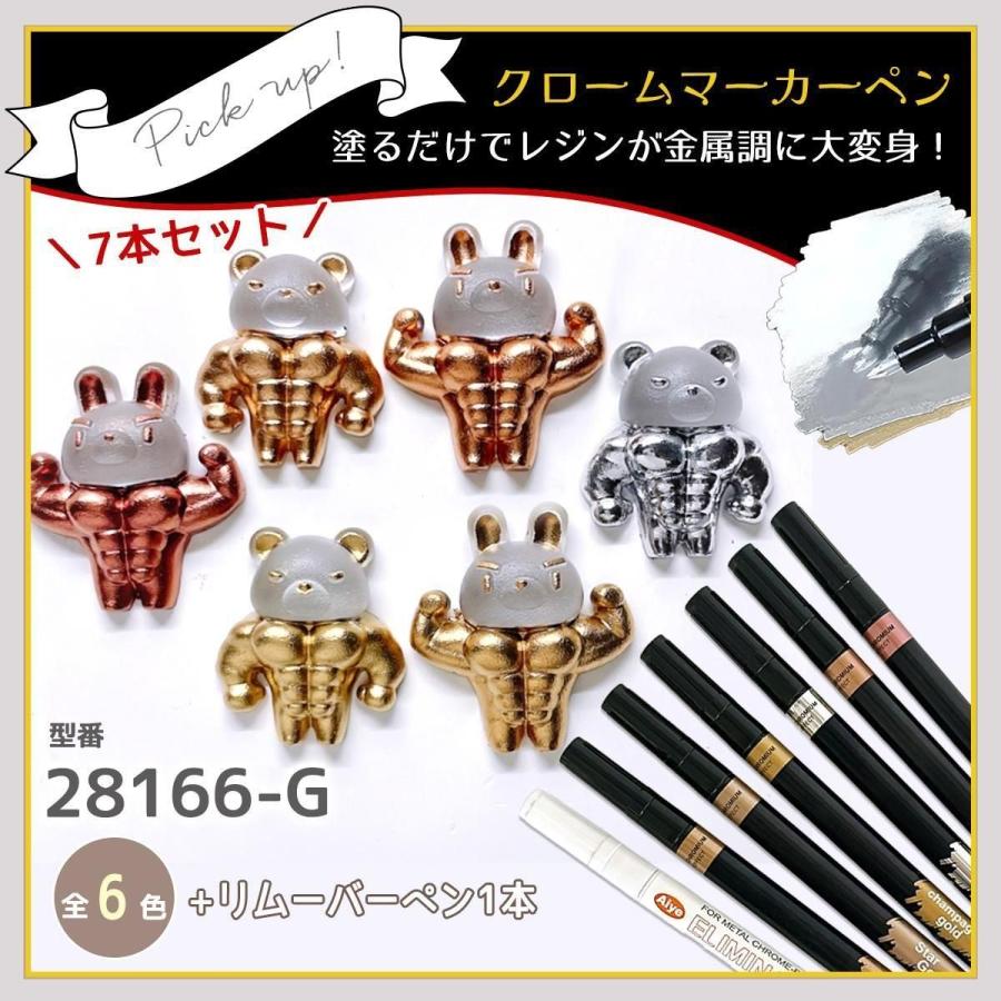 隠れ工房GreenOcean レジンペン 単品 0.7mm クロームマーカー 全6色
