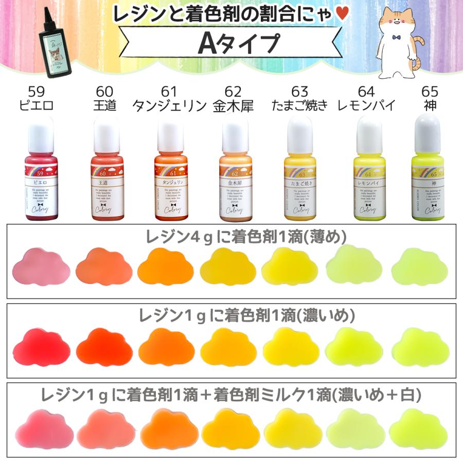 隠れ工房GreenOcean 着色剤 レジン着色剤 カラリー 虹色カラー 7色