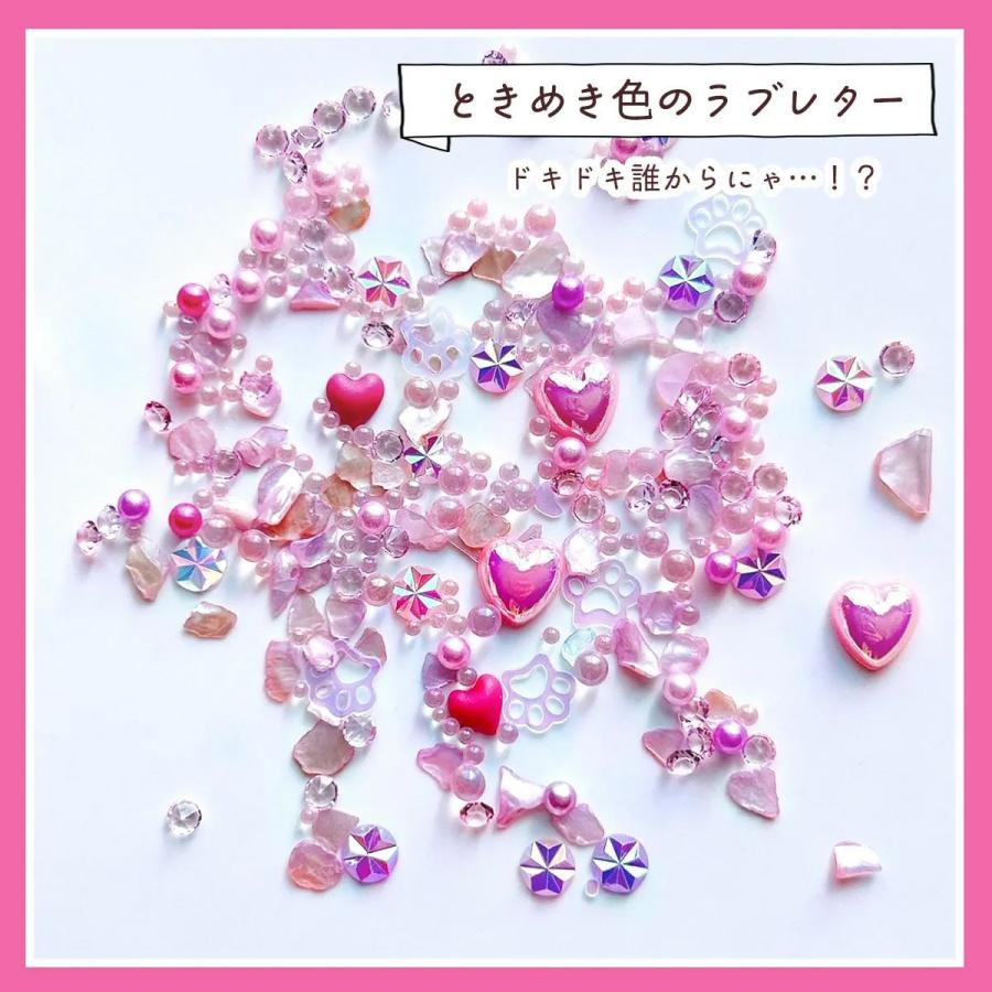 ねこちゃん　レジンパーツ　濃いピンクのバラ 隠れ工房GreenOcean 封入 まさるのオリジナルバラエティ封入6種セット