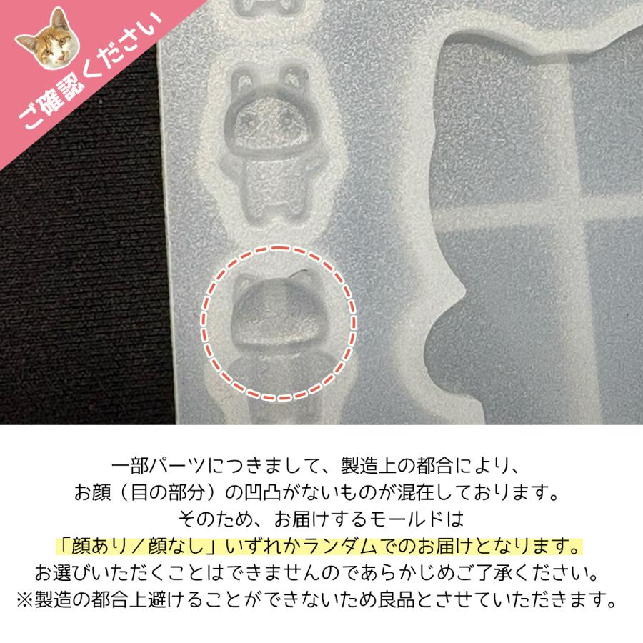 隠れ工房GreenOcean シリコン型・モールド デコれる♪ 顔パーツ付き