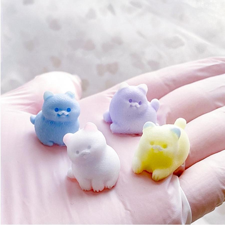 未使用新品 大型シリコンモールド 3点セット 犬1 猫2 クリップ付き 立体 シリコン型・モールド わんこ？にゃんこ？どっちもなれるよ シリコン