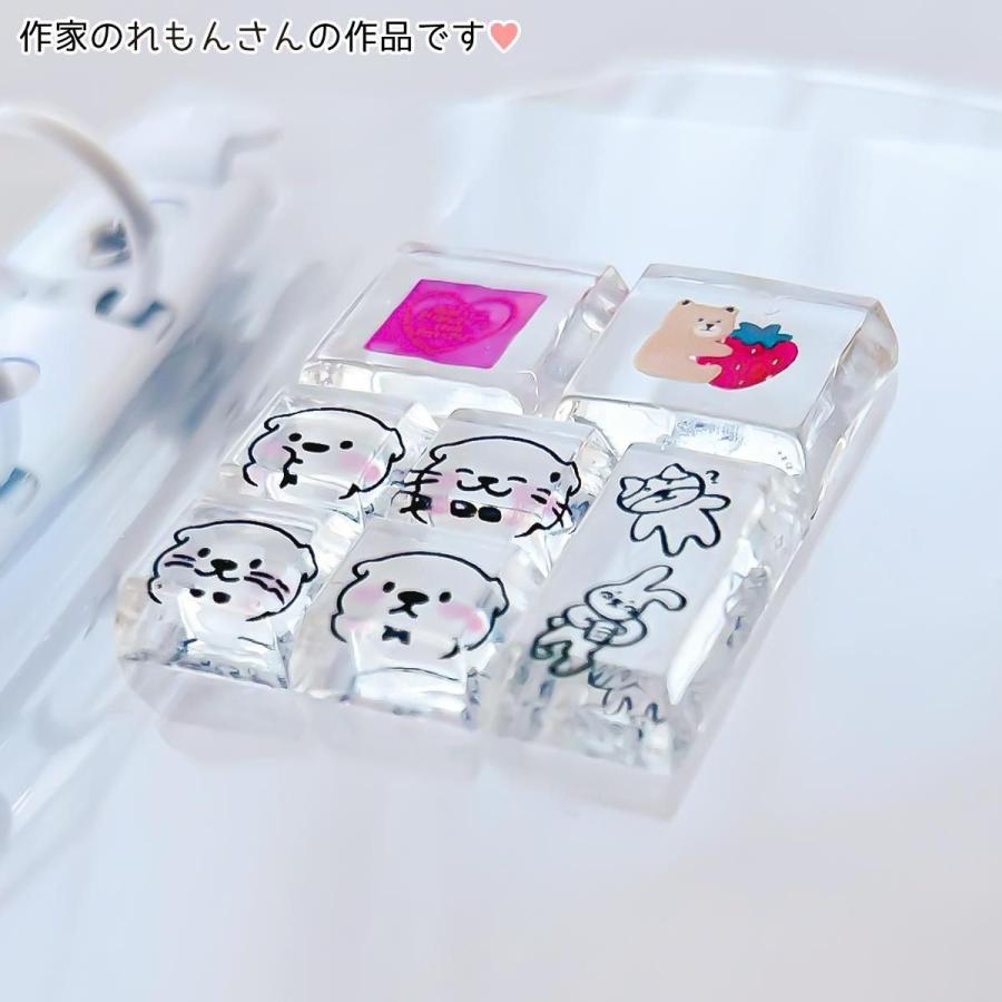 シリコン型・モールド タイルシール風 シリコンモールド レジン型 平成 女児 レトロ 立体シール ブロックシール 手作り かわいい GreenOceanオリジナル♪ | 隠れ工房GreenOcean | 15