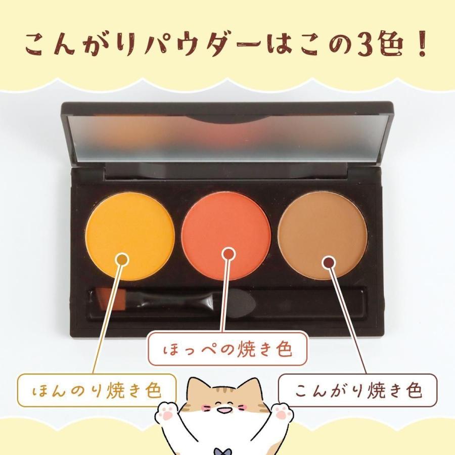 仕上げパウダー まさるのこんがりパウダー 3色セット 焼き色 フェイクスイーツ 焼き菓子 着色 着彩 カラー 粉 固形 ブラシ付 コンパクト レジン GreenOcean | 隠れ工房GreenOcean | 02