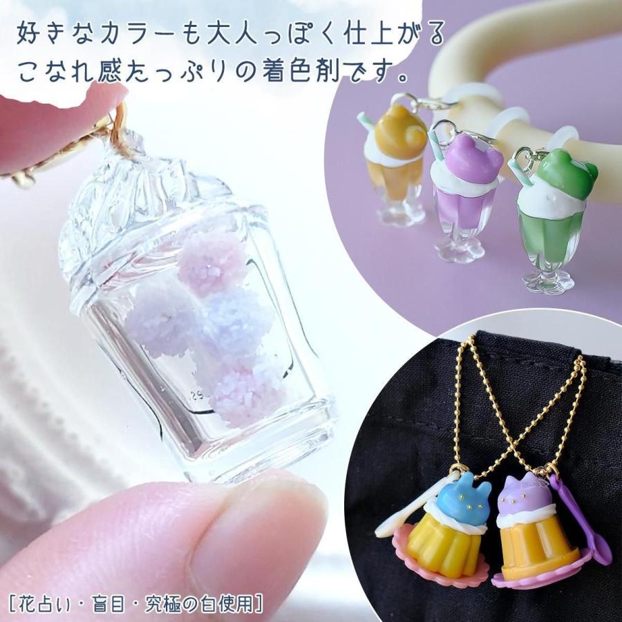 着色剤 レジン着色剤 カラリー ニュアンスカラー 12色セット レジン着色料 くすみカラー 大人女子 パステル 推し活 UVレジン液 高発色 GreenOceanオリジナル♪ | 隠れ工房GreenOcean | 06