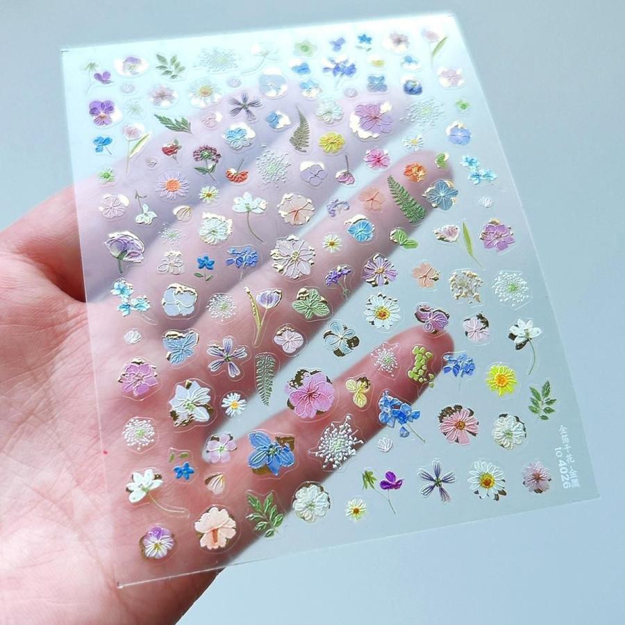 シール プレミアム レジンシール フラワー 花 ステッカー 高見え 上質