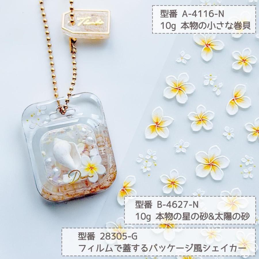 シール プレミアムレジンシール プルメリア 立体 エンボス お花 夏 海