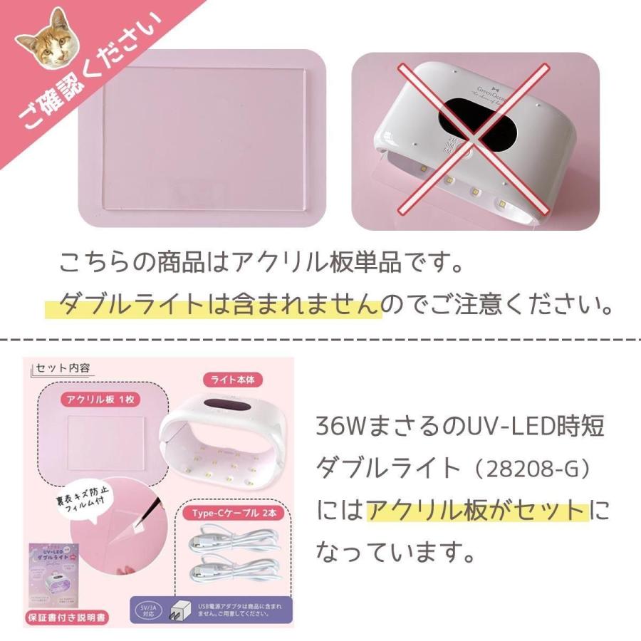 隠れ工房GreenOcean レジン用品 交換パーツ アクリル板 まさるのUV-LED